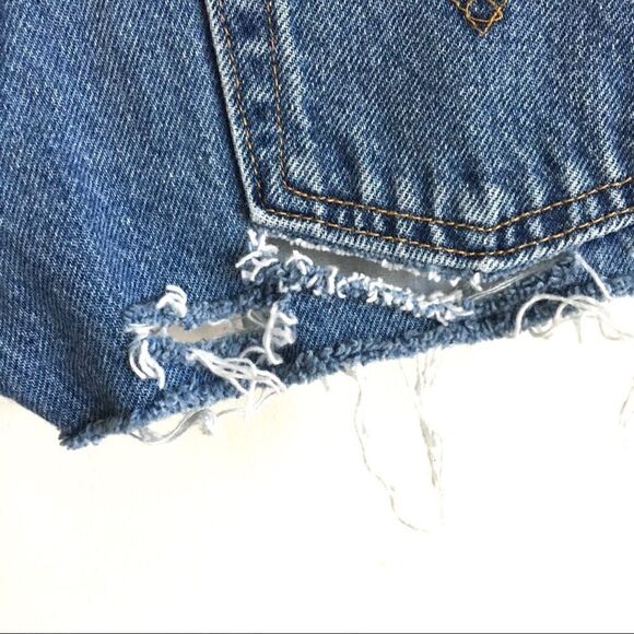 Levi’s Vintage 529 Cut Off Denim Shorts Blue - Picture 4 of 6